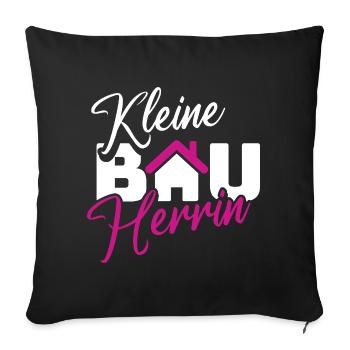 Small Builder Hausliebe Design - Sofa pillowcase 17,3'' x 17,3'' (45 x 45 cm) - black - Front