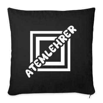 Gift for Breathing Instructor - Sofa pillowcase 17,3'' x 17,3'' (45 x 45 cm) - black - Front