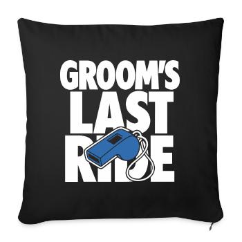 Le design du sifflet de Gally’s Last Ride - Housse de coussin décorative 45 x 45 cm - noir - Devant