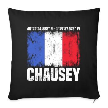 Chausey Coordinates - Sofa pillowcase 17,3'' x 17,3'' (45 x 45 cm) - black - Front