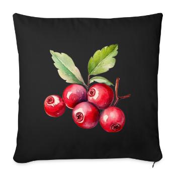 Cranberry Kostüm Karneval Fasching Rot Cranberries - Sofakissenbezug 45 x 45 cm - Schwarz - Vorne