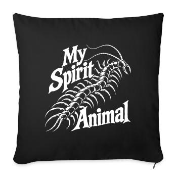 Scolopender Love - Sofa pillowcase 17,3'' x 17,3'' (45 x 45 cm) - black - Front