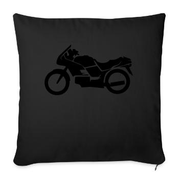 Motorrad, Motorräder - Sofakissenbezug 45 x 45 cm - Schwarz - Vorne
