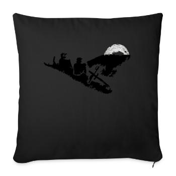 is this home - Sofa pillowcase 17,3'' x 17,3'' (45 x 45 cm) - black - Front