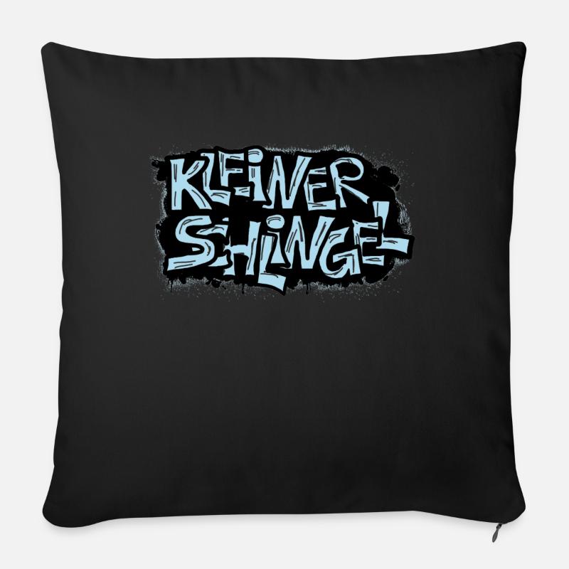 kleiner schlingel graffit - Sofakissenbezug 45 x 45 cm - Schwarz