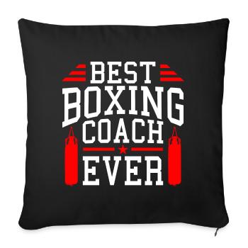 Best Boxing Trainer of All Time Trainer Gift - Sofa pillowcase 17,3'' x 17,3'' (45 x 45 cm) - black - Front