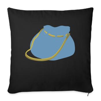 backpack suitcase backpack bag briefcase131 - Sofa pillowcase 17,3'' x 17,3'' (45 x 45 cm) - black - Front
