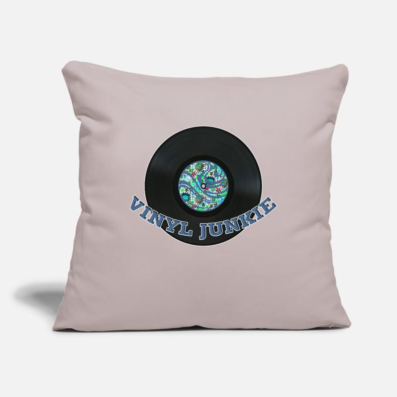Drogué de vinyle Housse de coussin décorative 45 x 45 cm