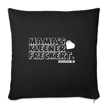 MAMAS KLEENER FRECKERT | SAARLAND | GESCHENKIDEE - Sofakissenbezug 45 x 45 cm - Schwarz - Vorne