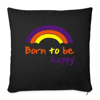 romance - Sofa pillowcase 17,3'' x 17,3'' (45 x 45 cm) - black - Front