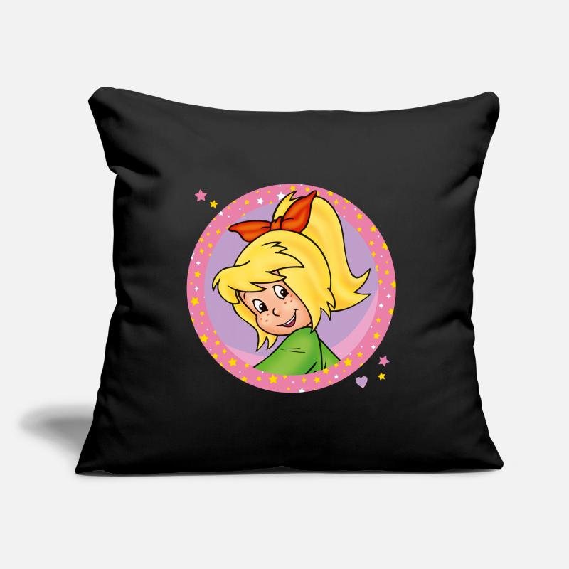 Bibi Blocksberg sourit joyeusement Housse de coussin décorative 45 x 45 cm
