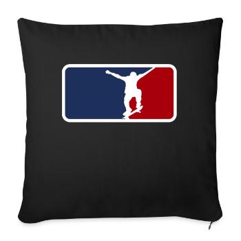 Skate world league - Sofa pillowcase 17,3'' x 17,3'' (45 x 45 cm) - black - Front