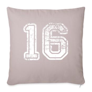 16 - Sofakissenbezug 45 x 45 cm - helles Taupe - Vorne