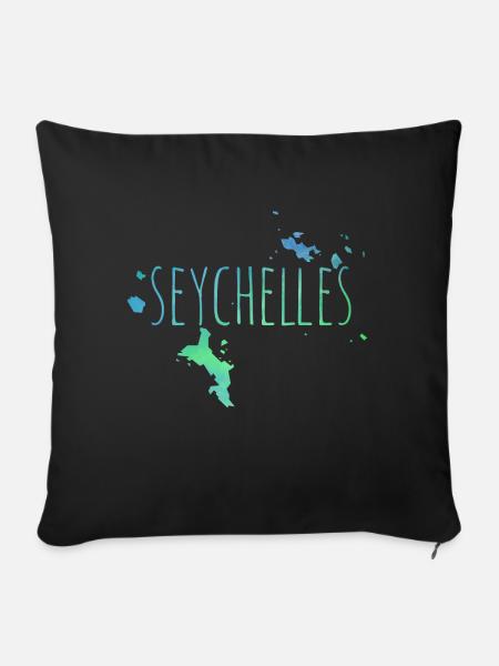 Seychelles - Sofakissenbezug 45 x 45 cm - Schwarz