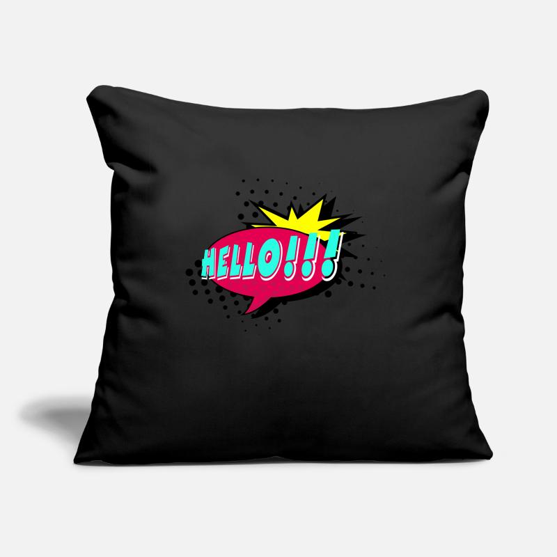 Speech bubble, speech balloon, pop art, text bubble Sofa pillowcase 17,3'' x 17,3'' (45 x 45 cm)
