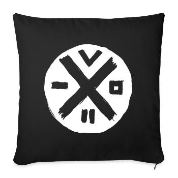 Japan Samurai Logo / Tatoo - Sofa pillowcase 17,3'' x 17,3'' (45 x 45 cm) - black - Front
