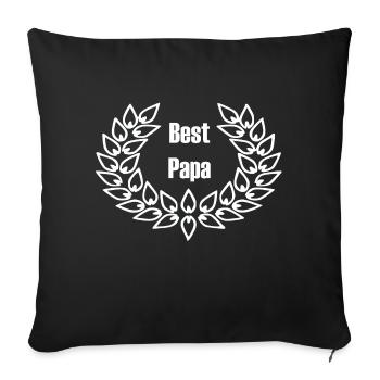 Best Dad - Best Dad - Sofa pillowcase 17,3'' x 17,3'' (45 x 45 cm) - black - Front