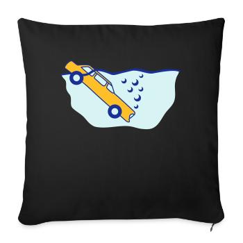 Diving Car - Sofakissenbezug 45 x 45 cm - Schwarz - Vorne