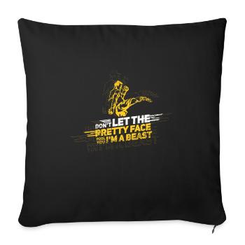 Tae kwon do "Beast" T-Shirt - Sofa pillowcase 17,3'' x 17,3'' (45 x 45 cm) - black - Front