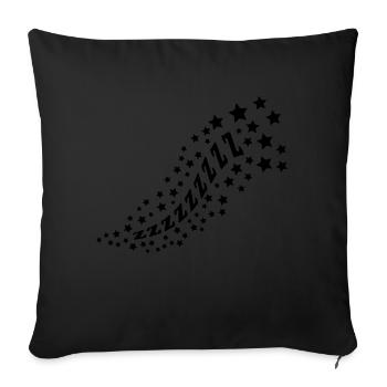 Zzzzz Sleepy - Sofa pillowcase 17,3'' x 17,3'' (45 x 45 cm) - black - Front