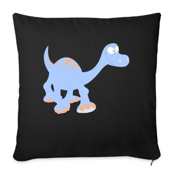 Dinosaur! - Sofa pillowcase 17,3'' x 17,3'' (45 x 45 cm) - black - Front