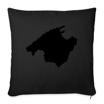 malle - Sofakissenbezug 45 x 45 cm - Schwarz - Vorne