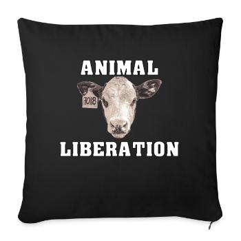 Animal Liberation Kalb - Housse de coussin décorative 45 x 45 cm - noir - Devant