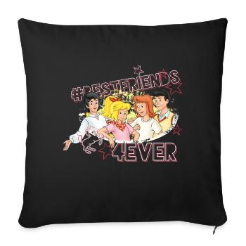 Bibi und Tina 'Best Friends 4Ever' - Sofakissenbezug 45 x 45 cm - Schwarz - Vorne