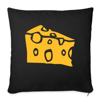 cheese - Housse de coussin décorative 45 x 45 cm - noir - Devant