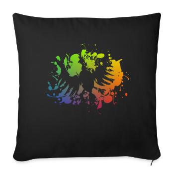 Schützenfest - Bird - Sofa pillowcase 17,3'' x 17,3'' (45 x 45 cm) - black - Front