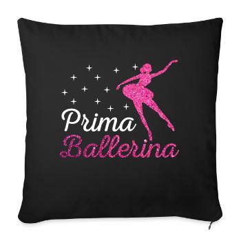 Prima Ballerina by The Manzanita´s - Sofakissenbezug 45 x 45 cm - Schwarz - Vorne