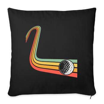 Golf - Housse de coussin décorative 45 x 45 cm - noir - Devant