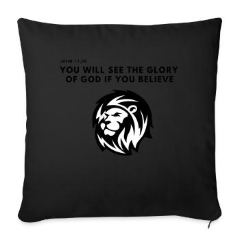 Jesus Christus,Jesus Christus,Jesus Christus,Jesus - Sofakissenbezug 45 x 45 cm - Schwarz - Vorne