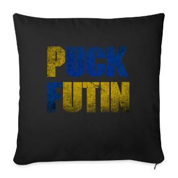 Puck Futin - Sofa pillowcase 17,3'' x 17,3'' (45 x 45 cm) - black - Front