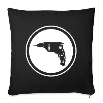Forer - Housse de coussin décorative 45 x 45 cm - noir - Devant