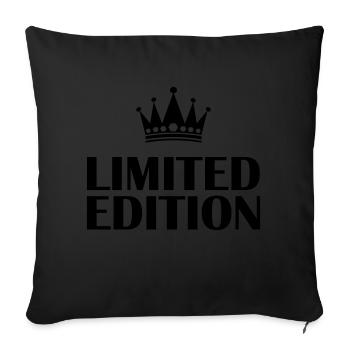 Limited Edition - Sofa pillowcase 17,3'' x 17,3'' (45 x 45 cm) - black - Front