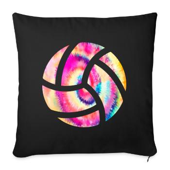 Volleyball Bunt - Sofakissenbezug 45 x 45 cm - Schwarz - Vorne