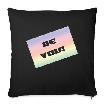 BE YOU - Sofakissenbezug 45 x 45 cm - Schwarz - Vorne