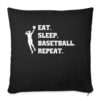Basketball Basketball Club Basketball Lovers - Sofa pillowcase 17,3'' x 17,3'' (45 x 45 cm) - black - Front