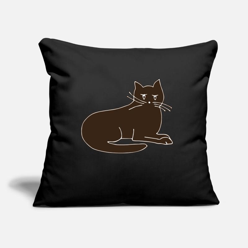 Chat Housse de coussin décorative 45 x 45 cm