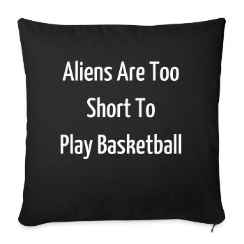 trending alien spacecraft alien loving kid - Sofakissenbezug 45 x 45 cm - Schwarz - Vorne