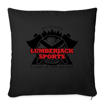 into the wood lumberjack sport - Sofa pillowcase 17,3'' x 17,3'' (45 x 45 cm) - black - Front