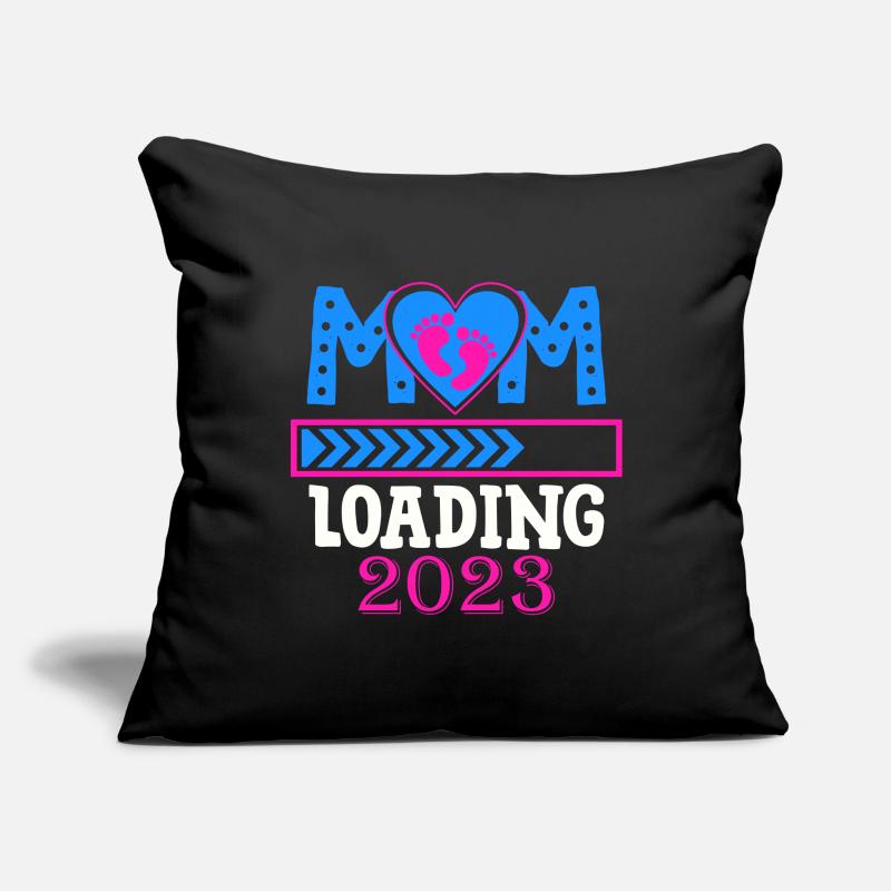 Mama loading 2023, werdende Mutter 2023 Sofakissenbezug 45 x 45 cm