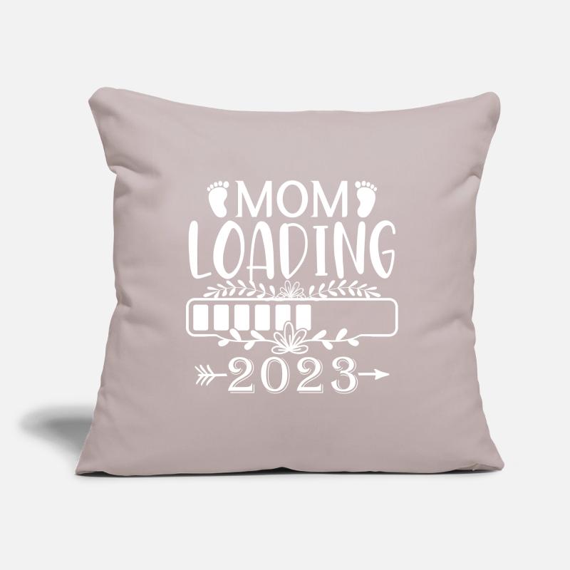 Mama loading 2023, werdende Mutter 2023 Sofakissenbezug 45 x 45 cm