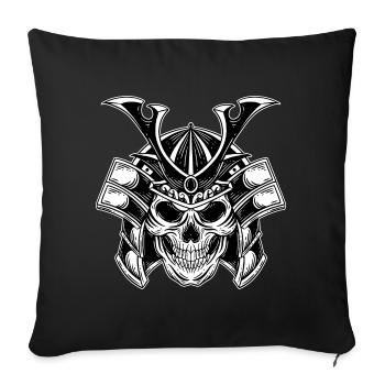 Skull Skull Horror Skeleton Halloween Geisha - Sofa pillowcase 17,3'' x 17,3'' (45 x 45 cm) - black - Front