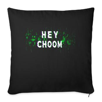 hey choom - Sofakissenbezug 45 x 45 cm - Schwarz - Vorne