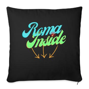Rome Inside - Sofa pillowcase 17,3'' x 17,3'' (45 x 45 cm) - black - Front