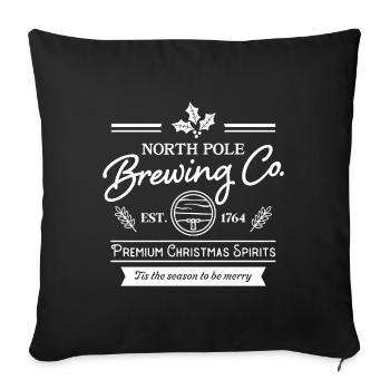 North Pole Brewing Co. - Sofa pillowcase 17,3'' x 17,3'' (45 x 45 cm) - black - Front