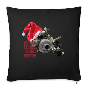 HOKUS POKUS TURBO MODUS! Dein xmas-Turbolader! - Sofakissenbezug 45 x 45 cm - Schwarz - Vorne