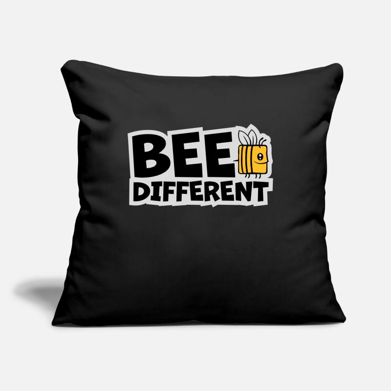 bee different saying quote Sofa pillowcase 17,3'' x 17,3'' (45 x 45 cm)